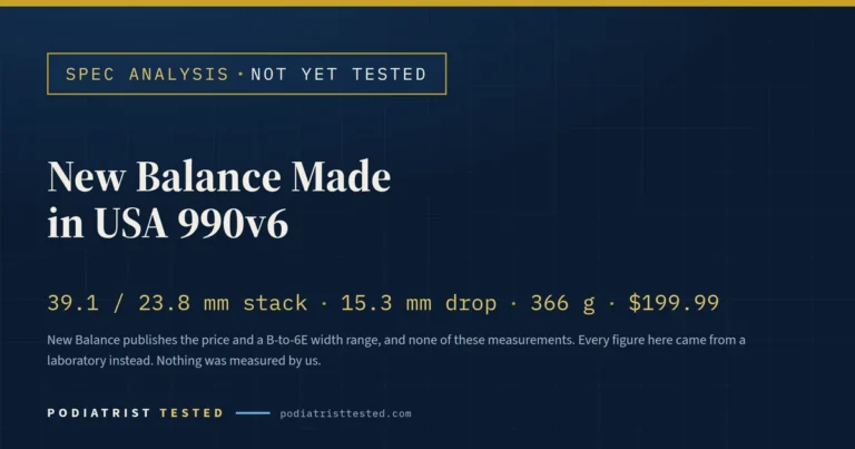 New Balance Made in USA 990v6 — Spec Analysis (Not Yet Tested)