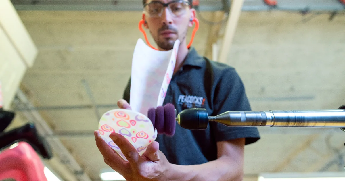An orthotic technician shaping a custom device — best insoles for plantar fasciitis, Podiatrist Tested