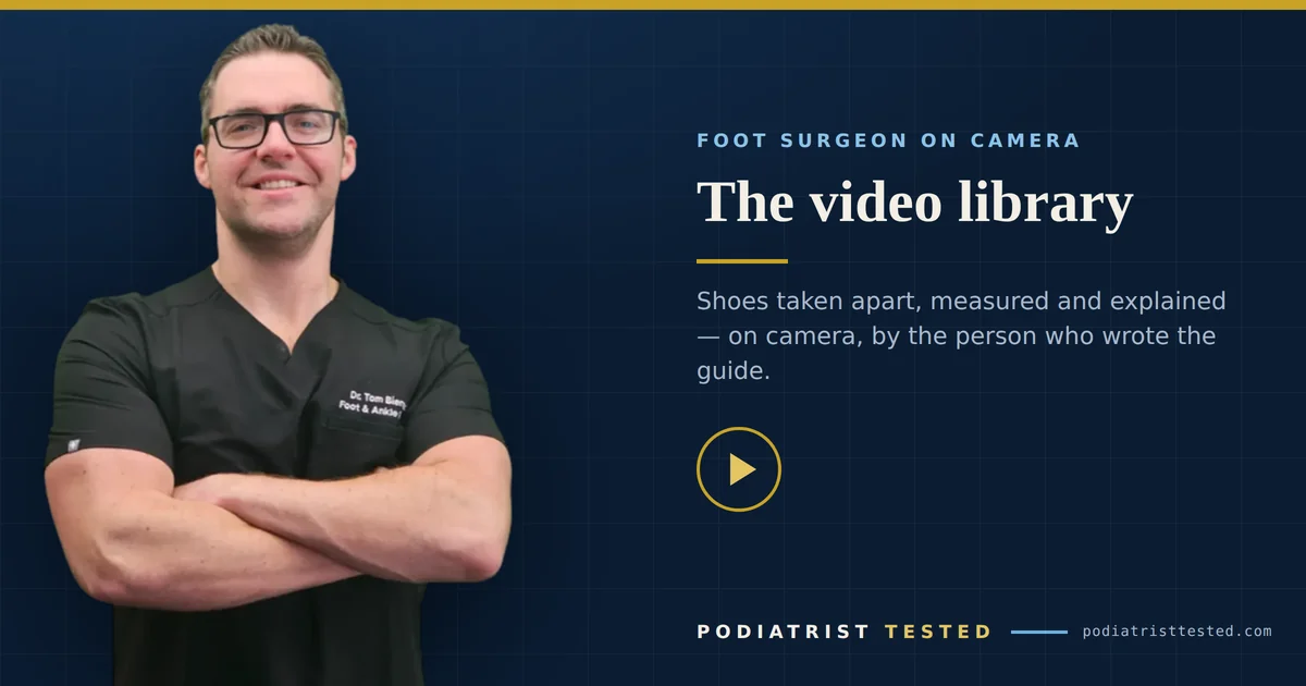 Tom Biernacki, DPM, introducing the Podiatrist Tested video library